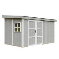 GARTENHAUS 8,68 m² - H231x248x412 cm - Ohne Boden und Seitenwand – M939B-TUNDRA GREY - Grau, Holz (236/231/368cm) - Timbela