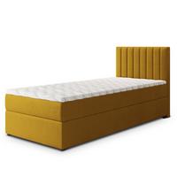 BOXBETT BRESEL 80 80x200 cm mit Matratze und Topper, H2+H3 - Gelb - Gelb, Holz (80/200cm) - MASSENO