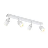 DECKENSTRAHLER Trier 4-flammig 55/5/15.7 cm - Weiß, Metall (55/5/15.7cm) - Nettlife