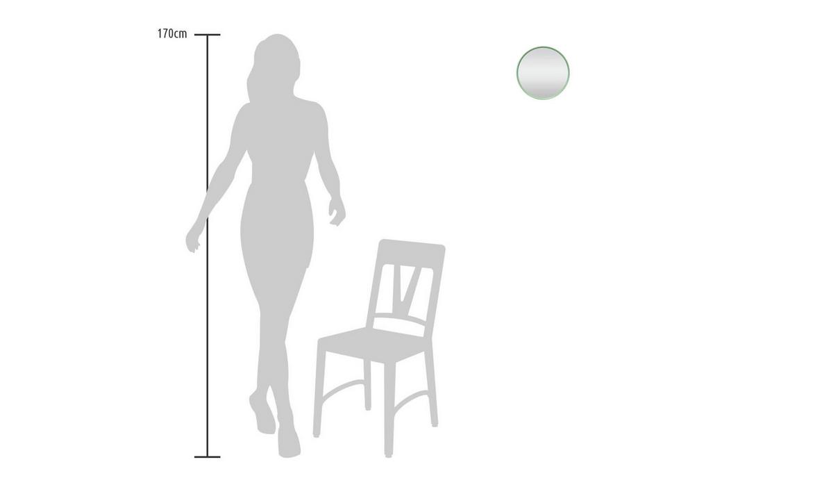 WANDSPIEGEL Grün 22,4/22,4 cm - Grün, Glas (1.2/22.4/5cm) - KUNSTLOFT