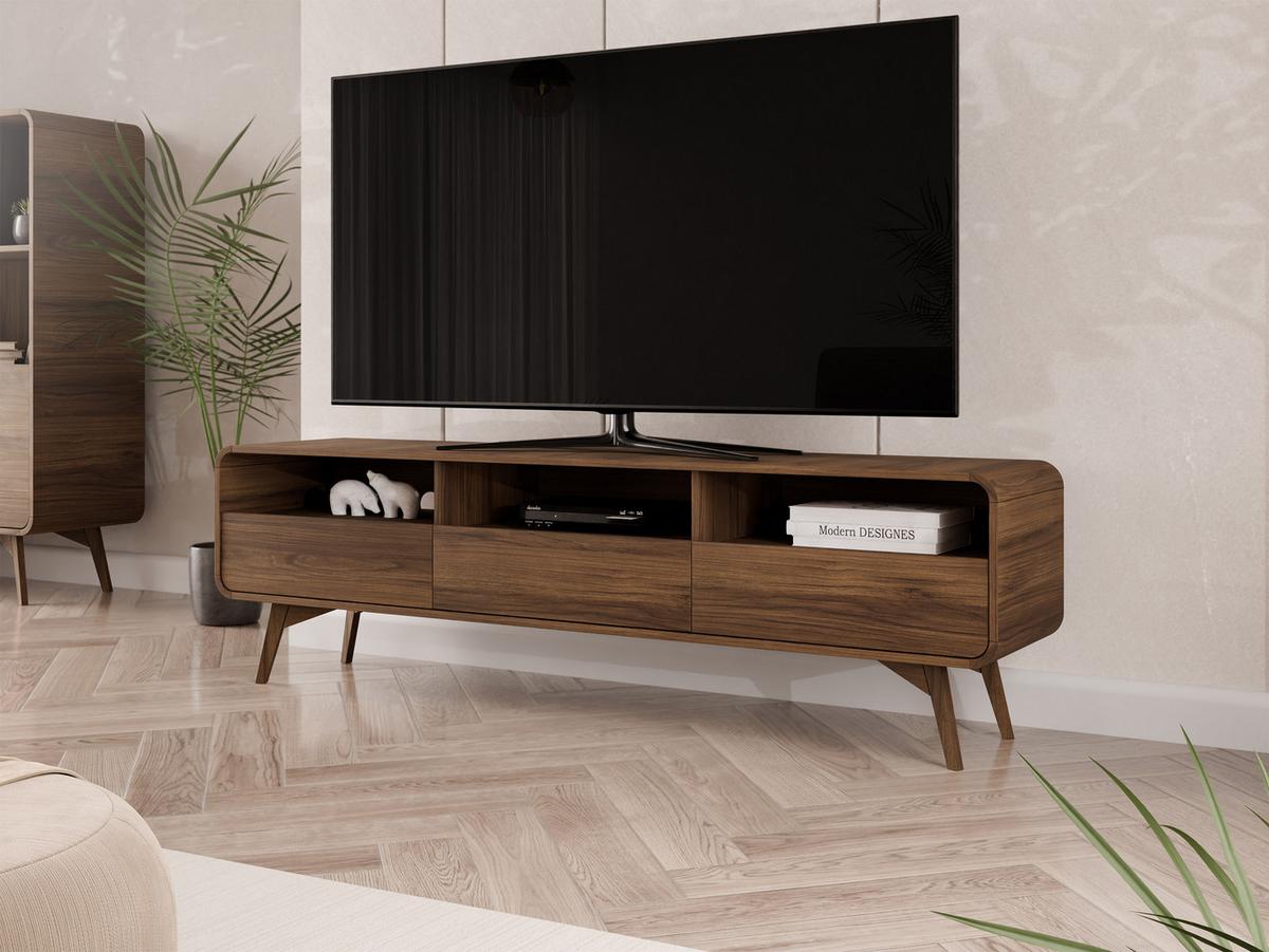 TV-LOWBOARD Helion RTV180 - Nussbaumfarben, Holz/Holzwerkstoff (180/53/39cm) - MIRJAN24