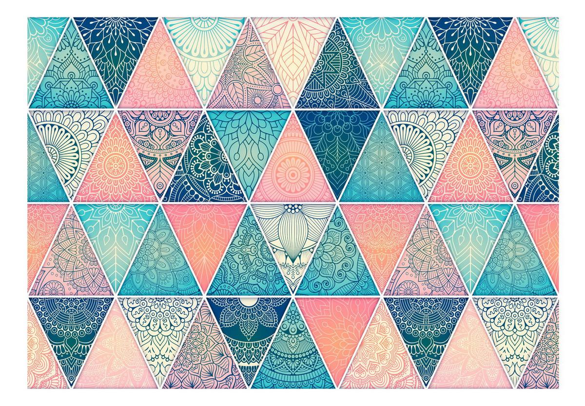 SELBSTKLEBENDE FOTOTAPETE 245/175 cm - Blau/Pink, Kunststoff/Textil (245/1cm) - KUNSTLOFT
