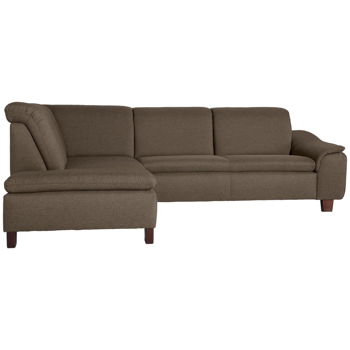 ECKSOFA mit Ottomane links Kaylil Flachgewebe sahara - Sahara, Kunststoff (187/247cm) - 58aufmkessel
