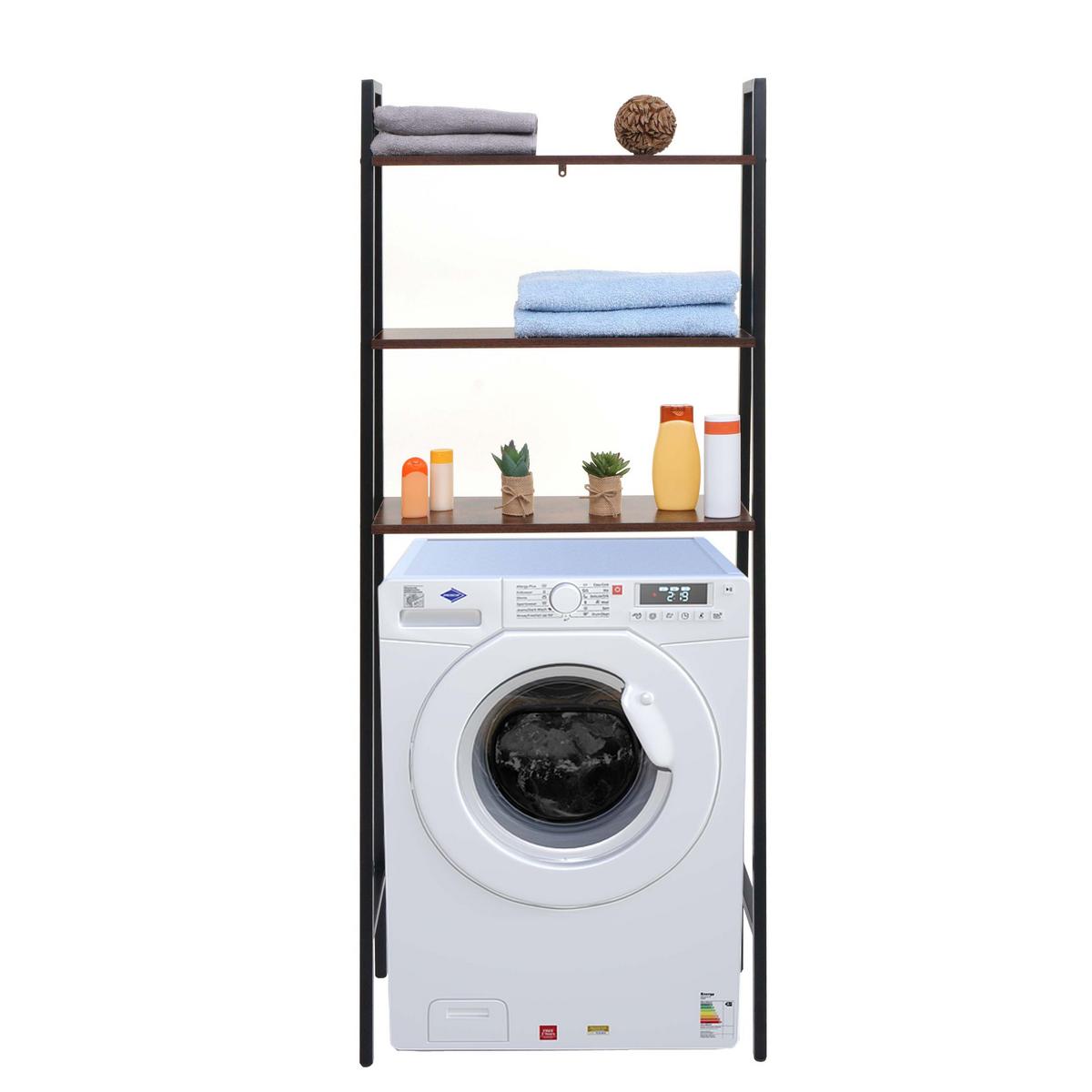 STANDREGAL Dunkelbraun - Dunkelbraun, Holz (64/155/25cm) - MCW