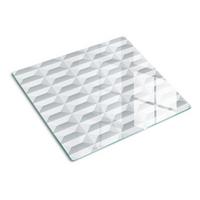 GLASPLATTE 60x52 cm Geometrische Figuren - Weiß, Glas (60/0.4/52cm) - TULUP