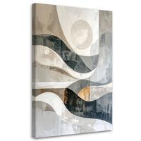 LEINWANDBILD Abstraktion 20x30cm - Grau, Textil (20/30cm) - Feeby