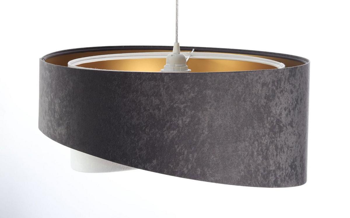HÄNGELEUCHTE Grau 50/23 cm - Weiß, Kunststoff (50/1.3/23cm) - ONZENO