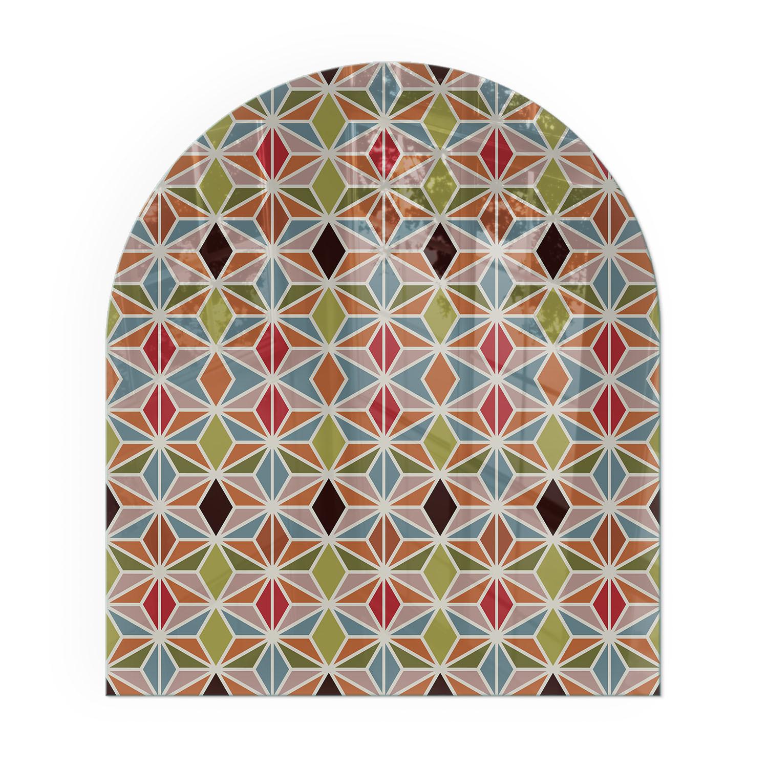 GLASPLATTE für Kamin 80x70 cm - Braun, Glas (80/70/0.4cm) - TULUP