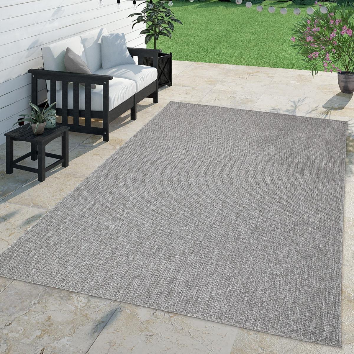 OUTDOORTEPPICH Grau 200 x 280 cm - Grau, Kunststoff (200/280cm) - TT Home