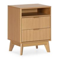 NACHTTISCH Oporton Eichenfarbe - Honigeiche, Holzwerkstoff (45/60/35cm) - VS Venta-stock