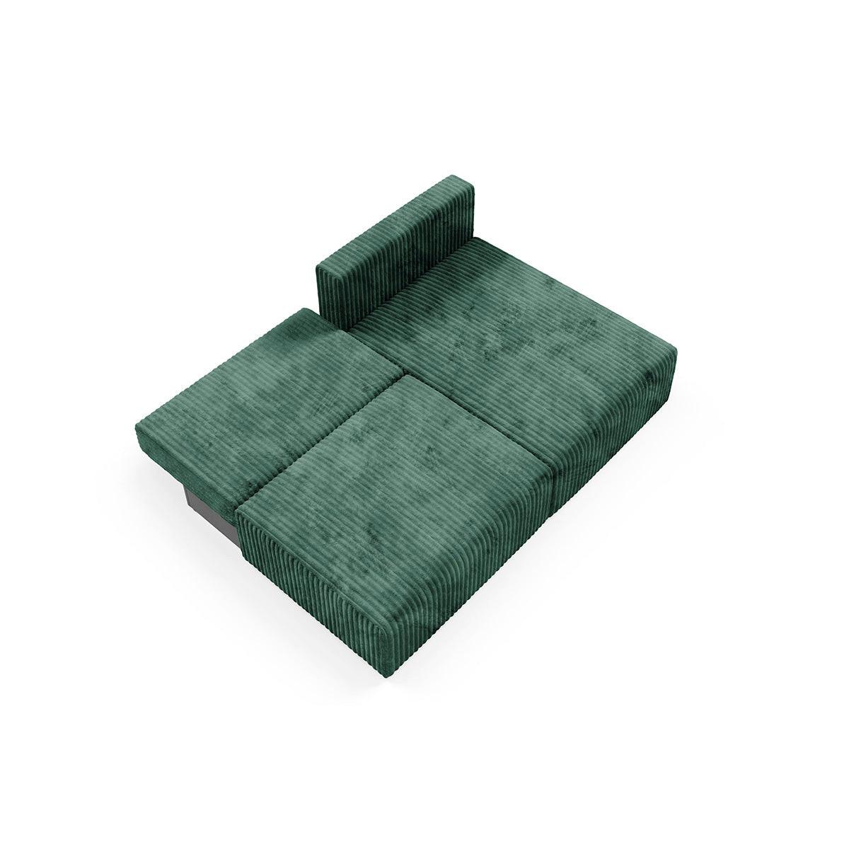 ECKSOFA Angela 3 Sitzplätze Tannengrün - Grün, Holz (210/149cm) - Petits-meubles