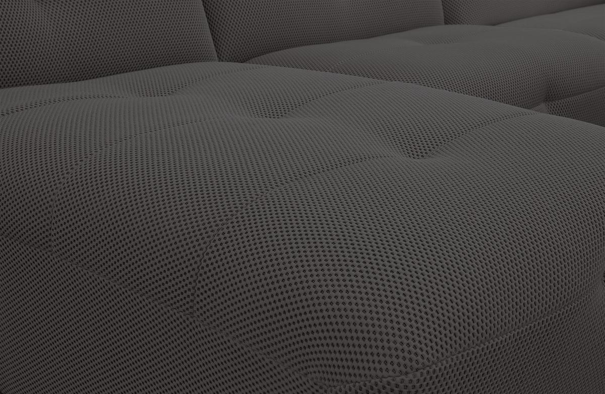 ECKSOFA TRENTO 4-Sitzer, dunkelgrau - Dunkelgrau/Schwarz, Holzwerkstoff/Kunststoff (165/262cm) - Wozimo