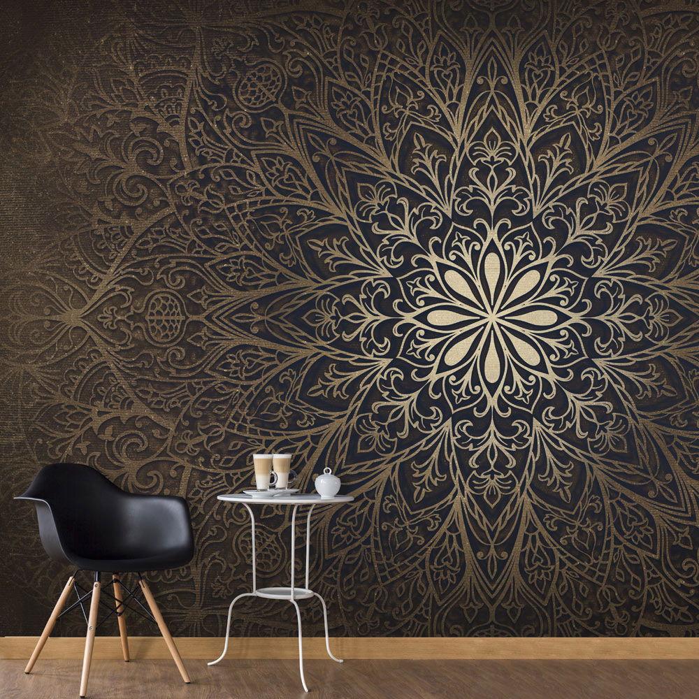 VLIESTAPETE Braun 250/175 cm - Goldfarben/Braun, Textil (250/1cm) - KUNSTLOFT