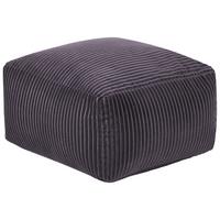 POUF Mukki 50/50/30 cm - Grau, Textil (50/30/50cm) - Beliani