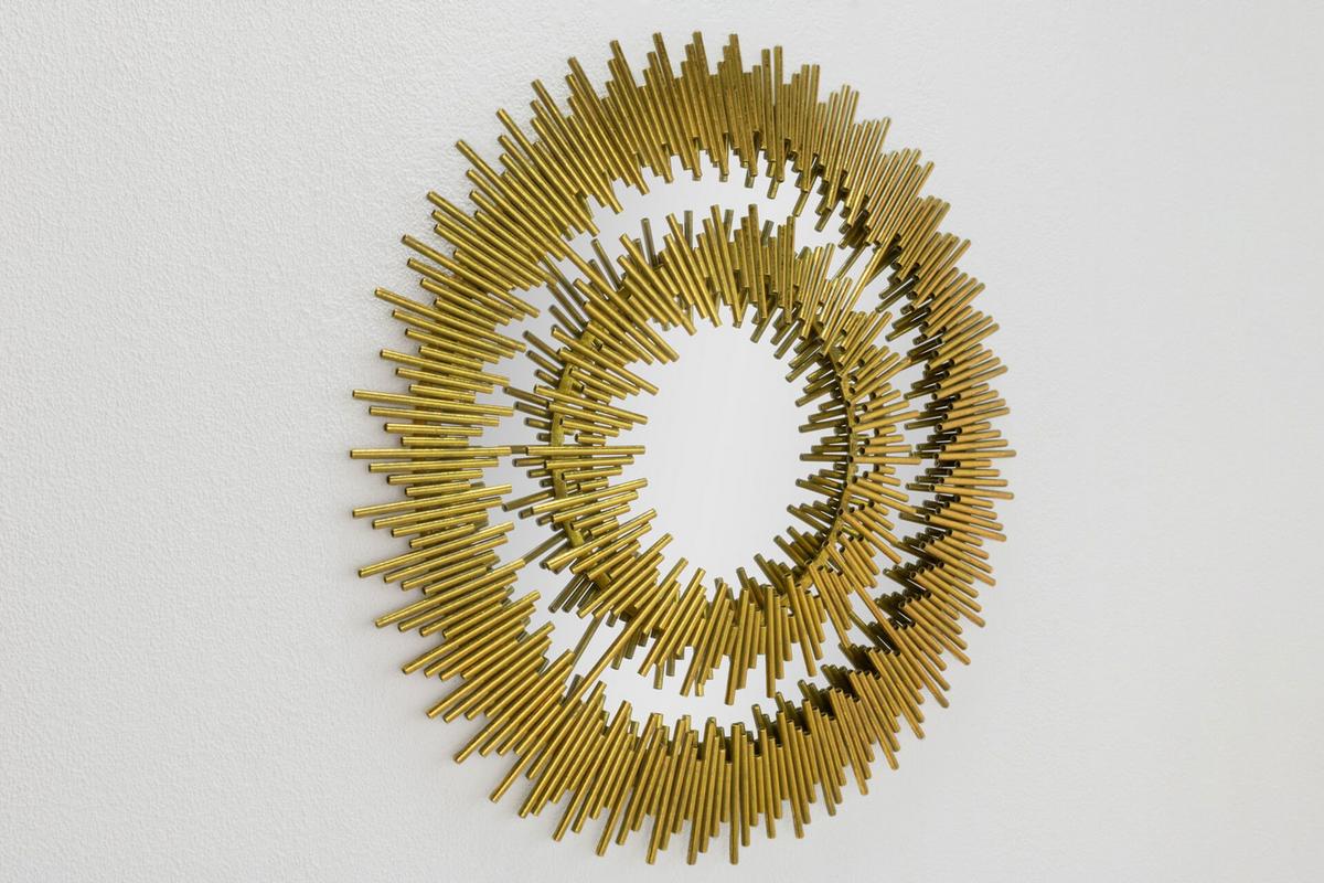 WANDSPIEGEL Gold 72/72 cm - Goldfarben, Metall (10.95/72/3cm) - KUNSTLOFT
