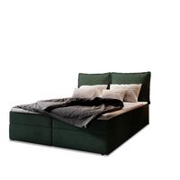 BOXBETT LENTE 180x200 cm mit Matratze und Topper - Grün - Grün, Holz (180/200cm) - MASSENO
