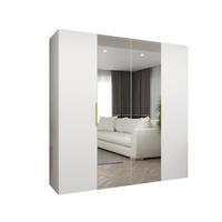 DREHTÜRENSCHRANK 202/200/52 4-türig - Kaschmir/Goldfarben, Holz (200/202/52cm) - MÖBEL KRYSPOL