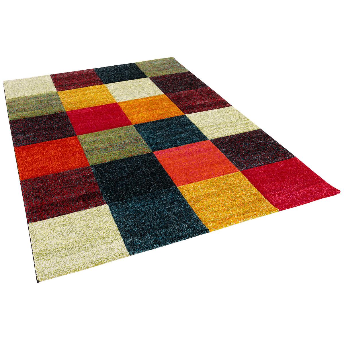 DESIGNER TEPPICH MAUI MODERN KARO - Multicolor, Textil (120/170cm) - Pergamon