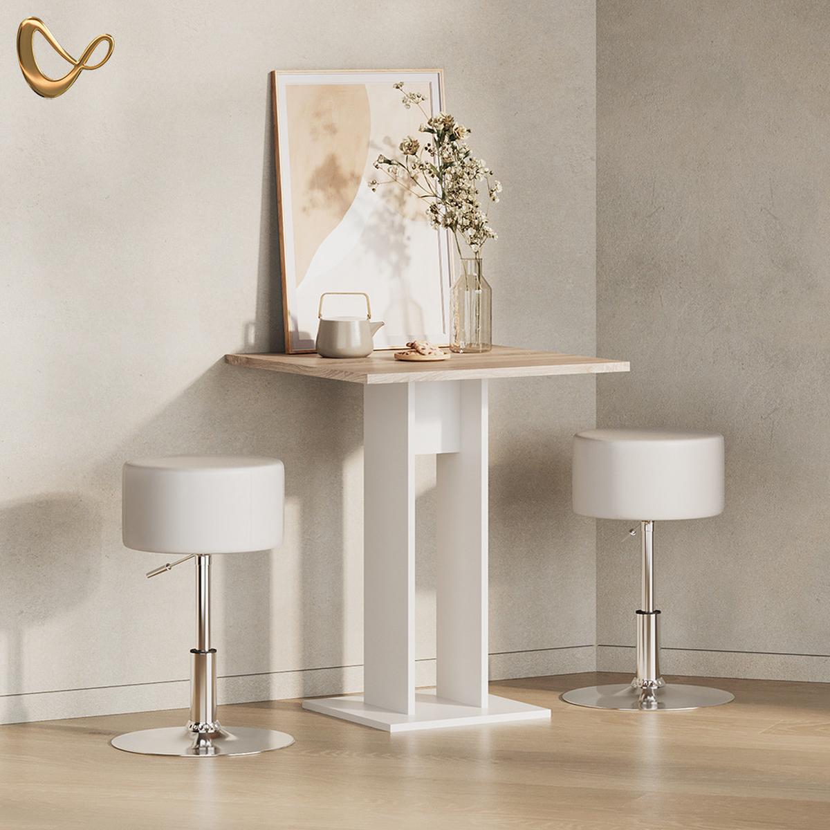 ESSTISCH Regusa Sonoma 65 x 78 cm - Sonoma Eiche, Holzwerkstoff (65/65/78cm) - Livinity®