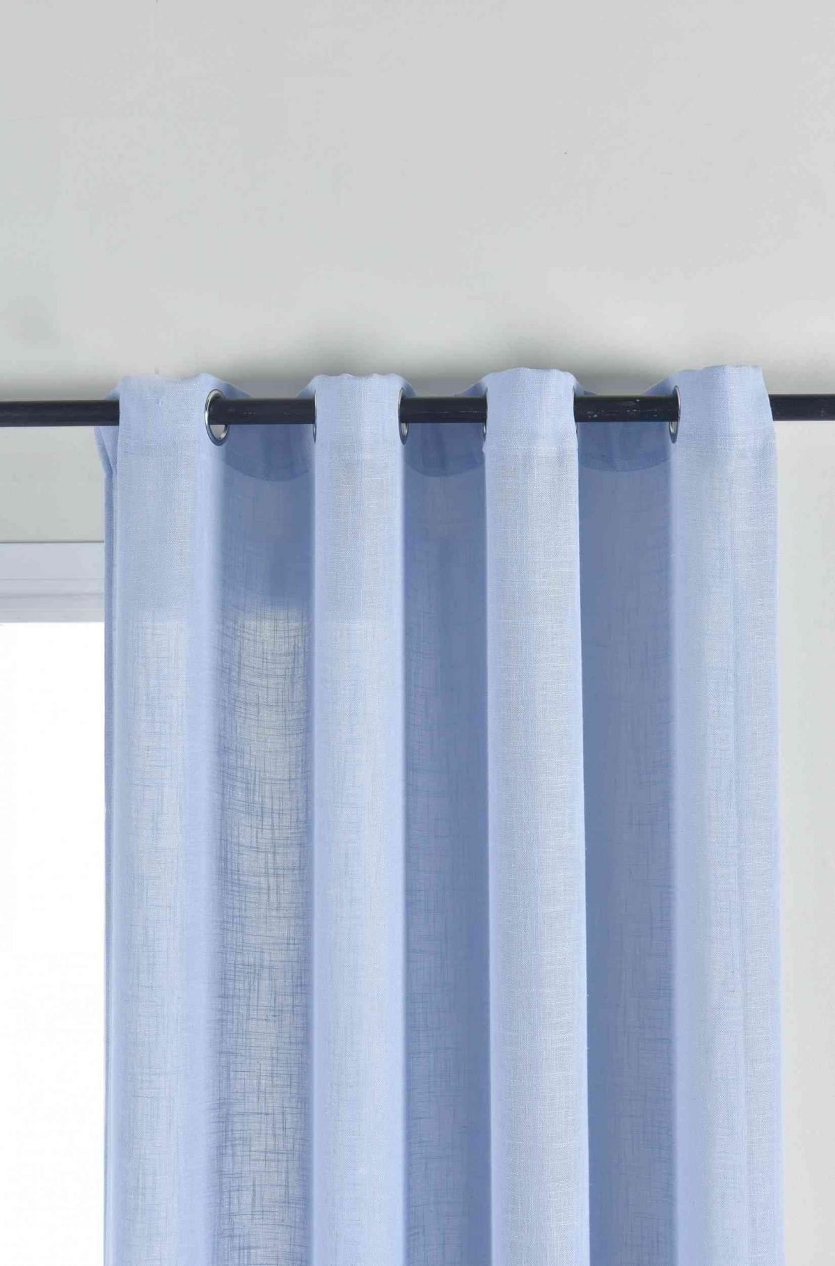 VORHANG 2ER SET »Essen« HxB 245x145 cm Blau - Blau, Textil (145/245cm) - Gardinenbox