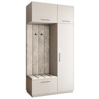 GARDEROBENSCHRANK REMA 120/240/60 cm Modern Kaschmir - Kaschmir/Beige, Holzwerkstoff (120/240/60cm) - MASSENO