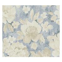 VLIESTAPETE Blau 53/1005 cm - Beige, Textil (53/1cm) - KUNSTLOFT