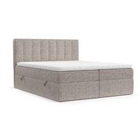 BOXBETT Bari 160/200 cm Beige im Neve Stoff - Beige, Holz/Holzwerkstoff (160/200cm) - AltaBeds