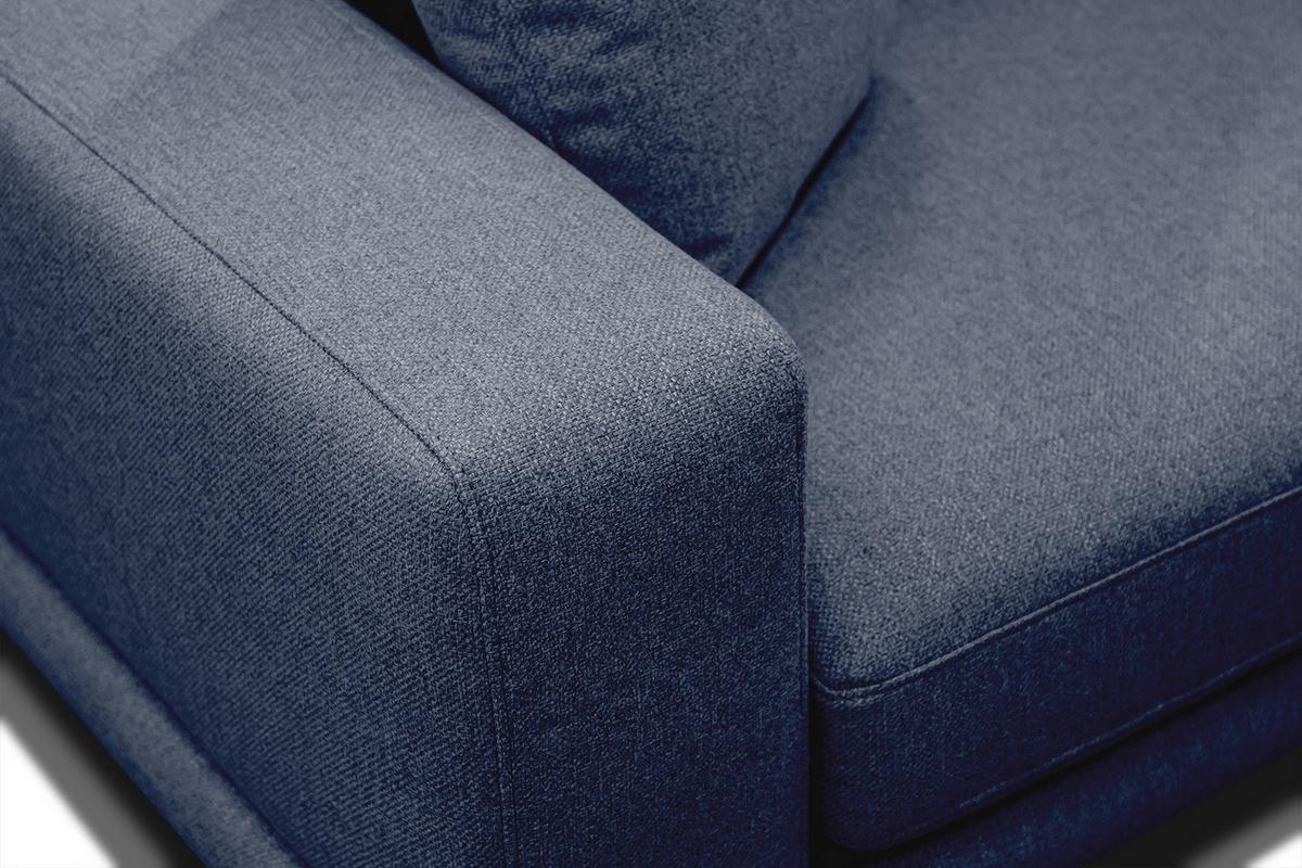 SOFA MEDIOLANE 2,5-Sitzer, dunkelblau - Dunkelblau, Holzwerkstoff/Textil (203/87/96cm) - Wozimo