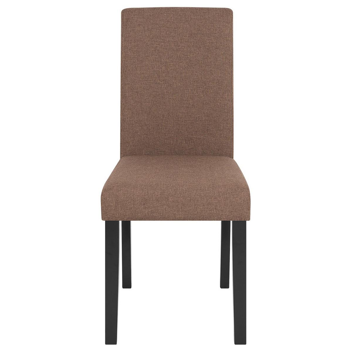 ESSZIMMERSTUHL 2er-Set Polsterbezug Braun Broadway - Braun, Holz/Textil (44/92/45cm) - Beliani