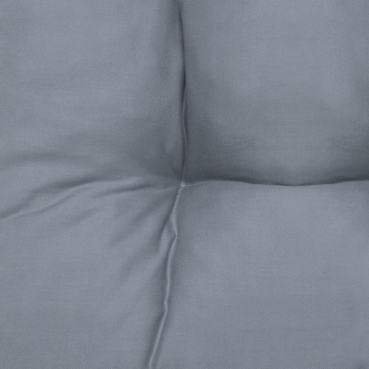 STUHLKISSEN Lisa 40/40/8 cm Grau 4tlg - Grau, Textil (40/40cm) - Beautissu 