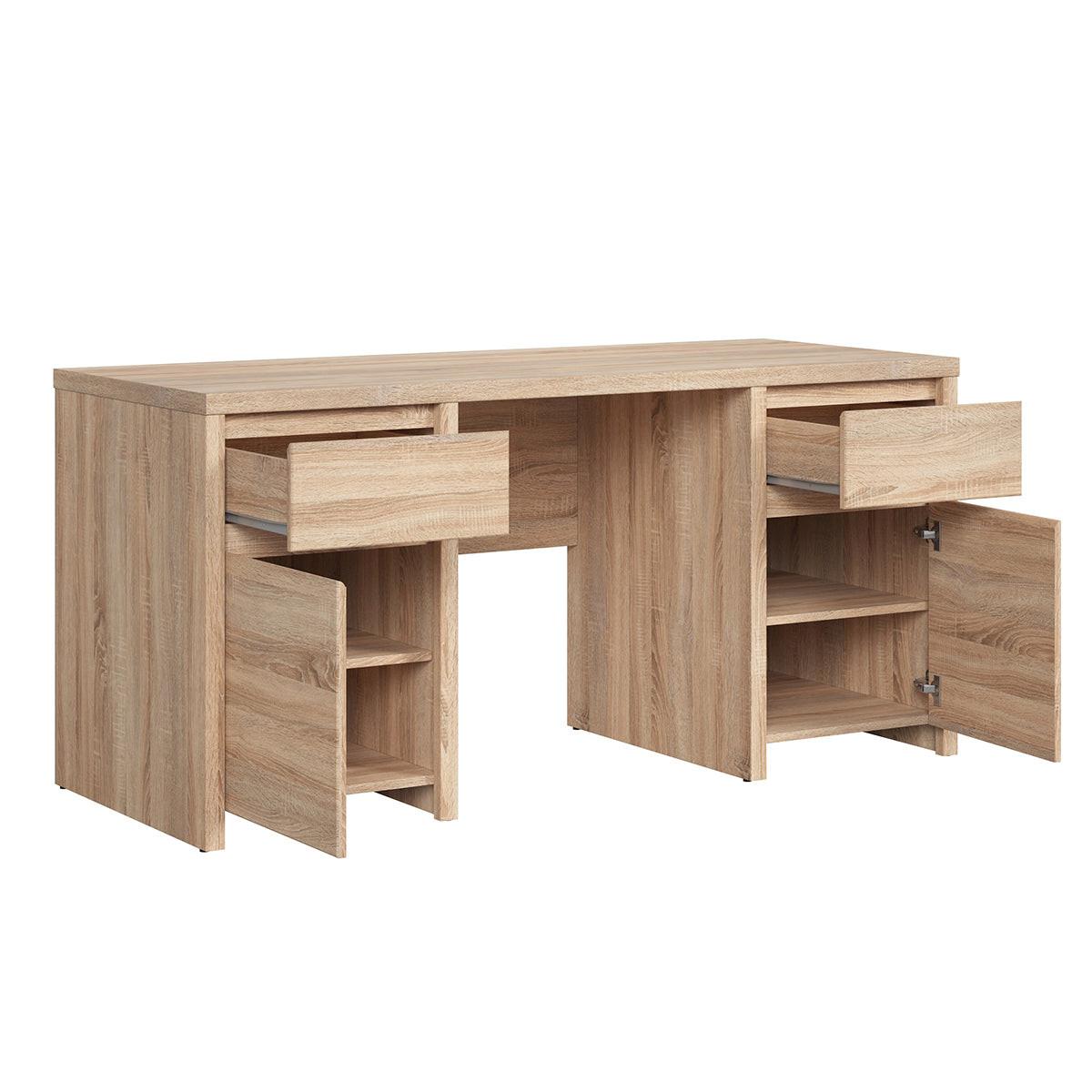 SCHREIBTISCH Soren Holz - Braun, Holzwerkstoff (160/65/77cm) - Petits-meubles