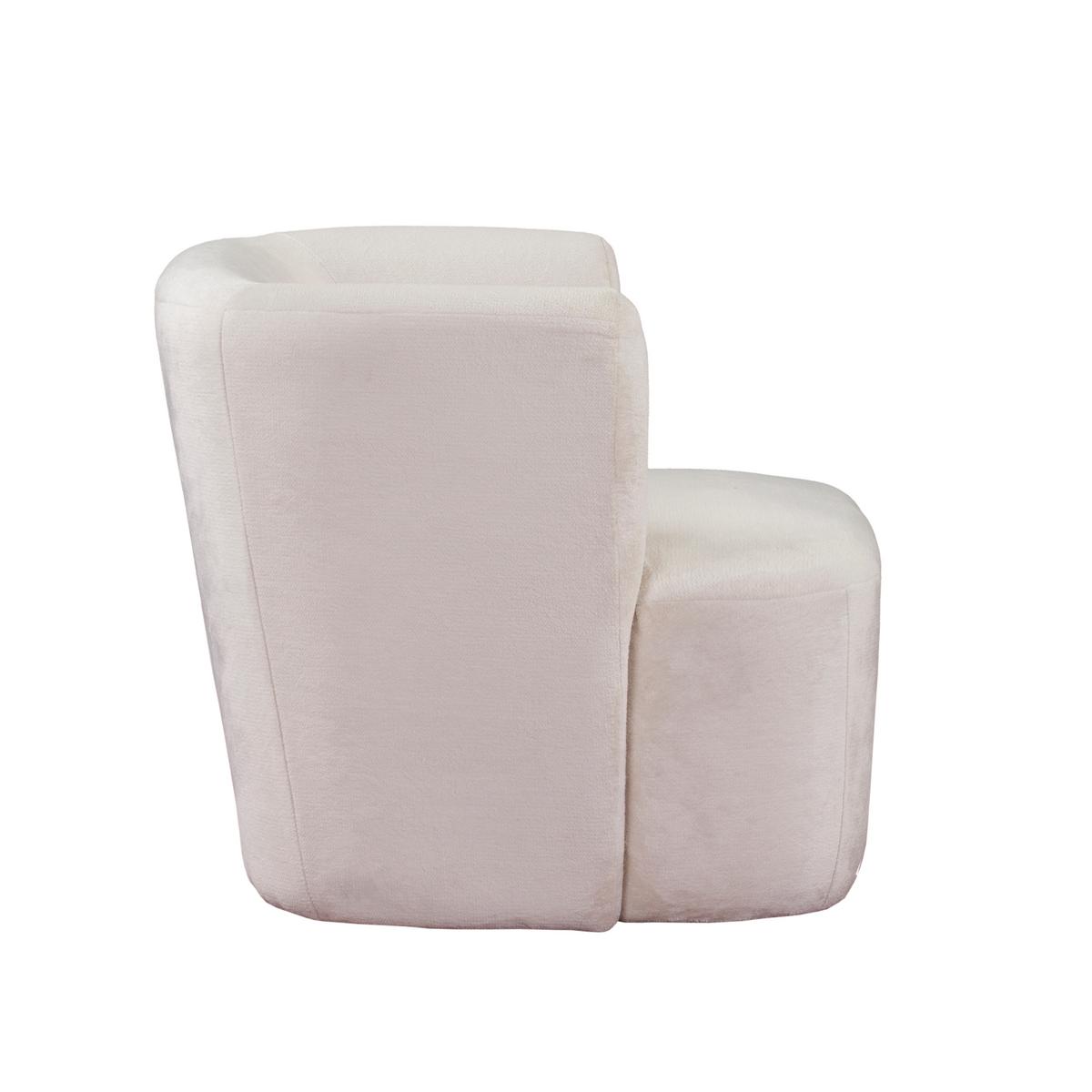 SESSEL MOCHI, Polstersessel Klassisch Loungesessel, Plüsch-Stoff Beige - Beige, Holz/Kunststoff (76/68/76cm) - MASSENO