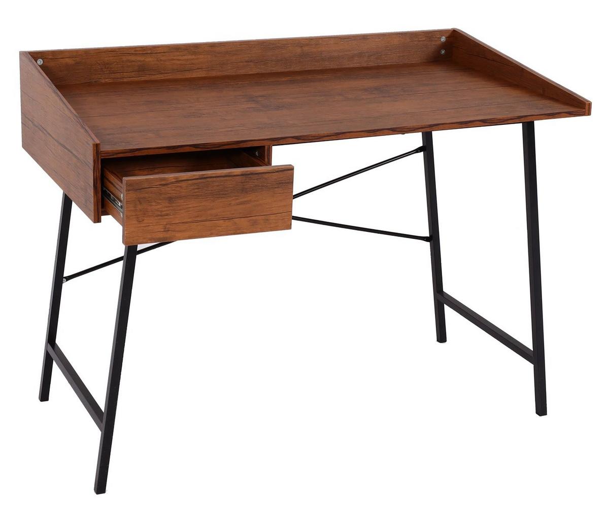 SCHREIBTISCH eckig Braun - Braun, Holz (60/114/98cm) - MCW