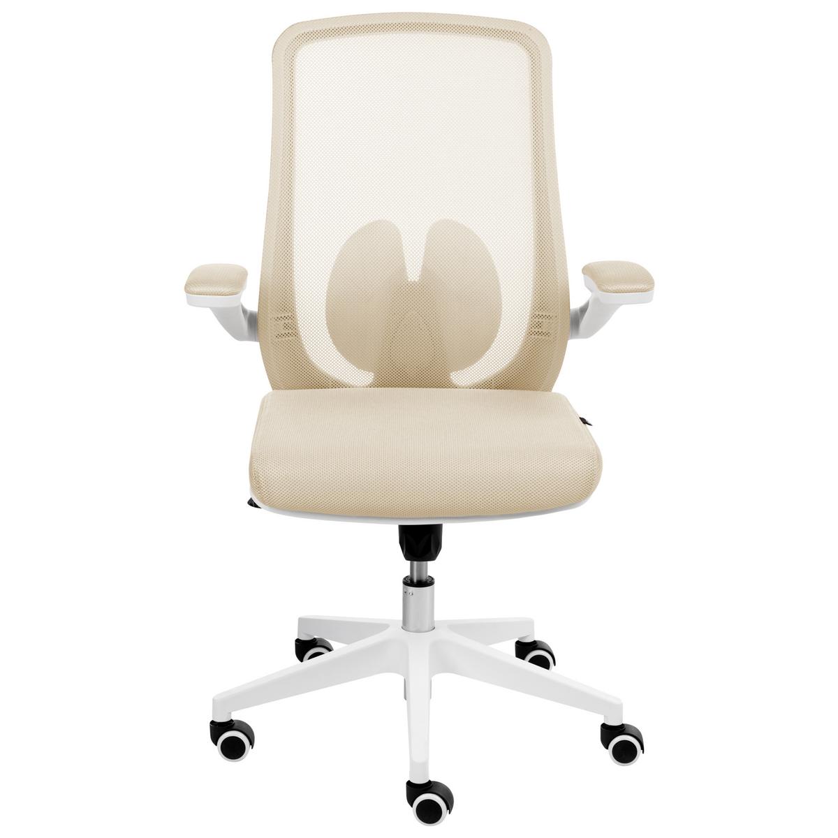 BÜROSTUHL Beige Overlord - Beige, Textil (49/100/63cm) - Beliani