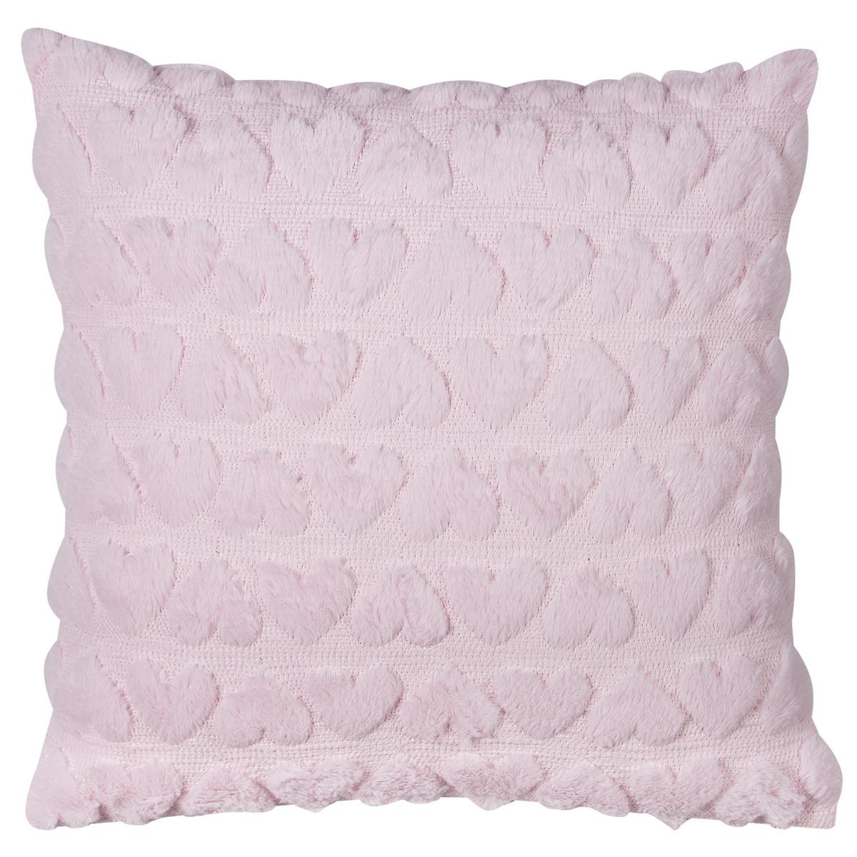 DEKOKISSEN 2er-Set Rosa 45/45 cm Astrantia - Pink, Textil (45/45cm) - Beliani