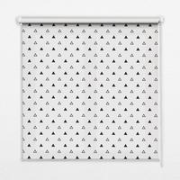 INNENROLLO - Fensterrollo - Rollo - 110x140 cm - Dreiecke - Schwarz, Kunststoff (110/140/0.5cm) - TULUP
