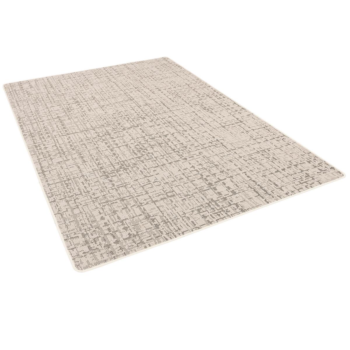 IN & OUTDOOR TEPPICH FLACHGEWEBE OSLO KARO MODERN - Creme, Textil (80/400cm) - Snapstyle