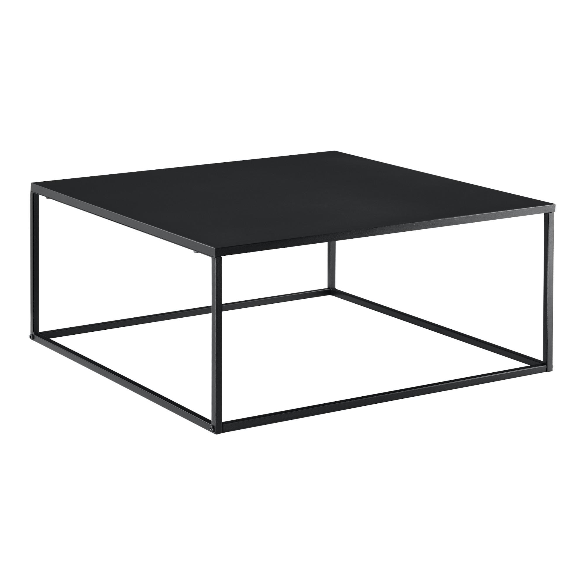 COUCHTISCH Lebus 85/85/38 - Schwarz, Metall (85/85/38cm) - [en.casa]