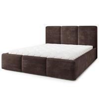 POLSTERBETT MORENA LM 180x200 cm mit Bettkästen - Braun - Braun, Holz (180/200cm) - MASSENO
