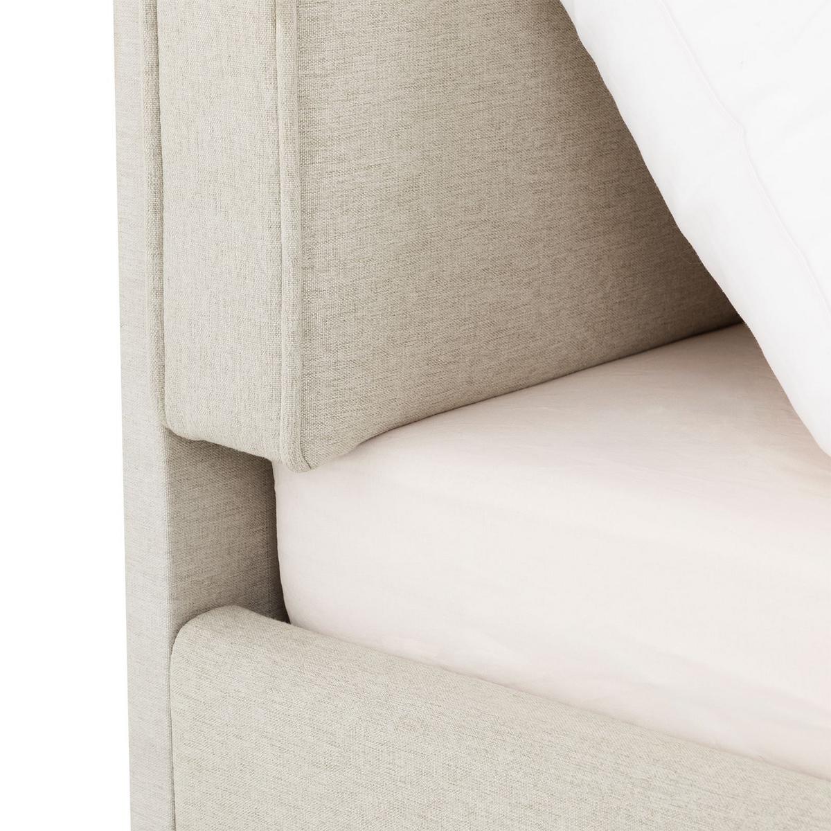 POLSTERBETT LATINI 160x200 cm cremeweiß - Creme, Textil (160/200cm) - IDIMEX