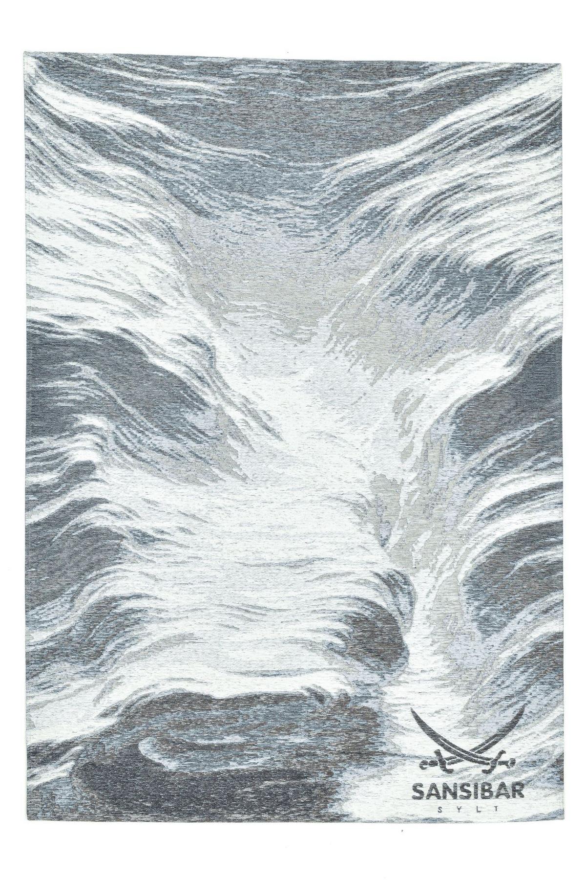 FLACHWEBTEPPICH Keitum 130x190 cm - Grau, Textil (130/130cm) - Sansibar SYLT
