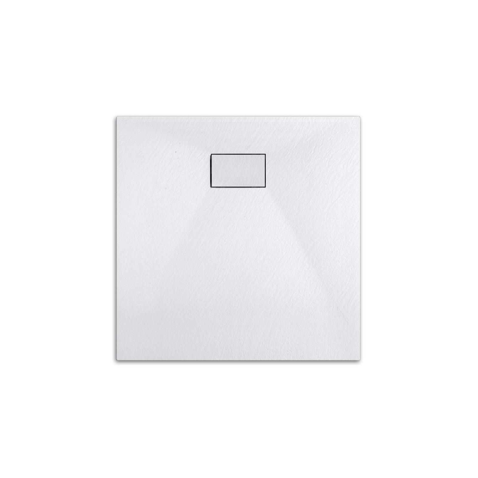DUSCHWANNE mit rutschhemmender Oberfläche Weiß 90/90 cm - Weiß, Kunststoff (90/2.6/90cm) - EMKE