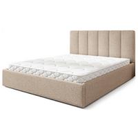 POLSTERBETT NEMIS 120x200 cm mit Bettkästen - Beige - Beige, Holz (120/200cm) - MASSENO