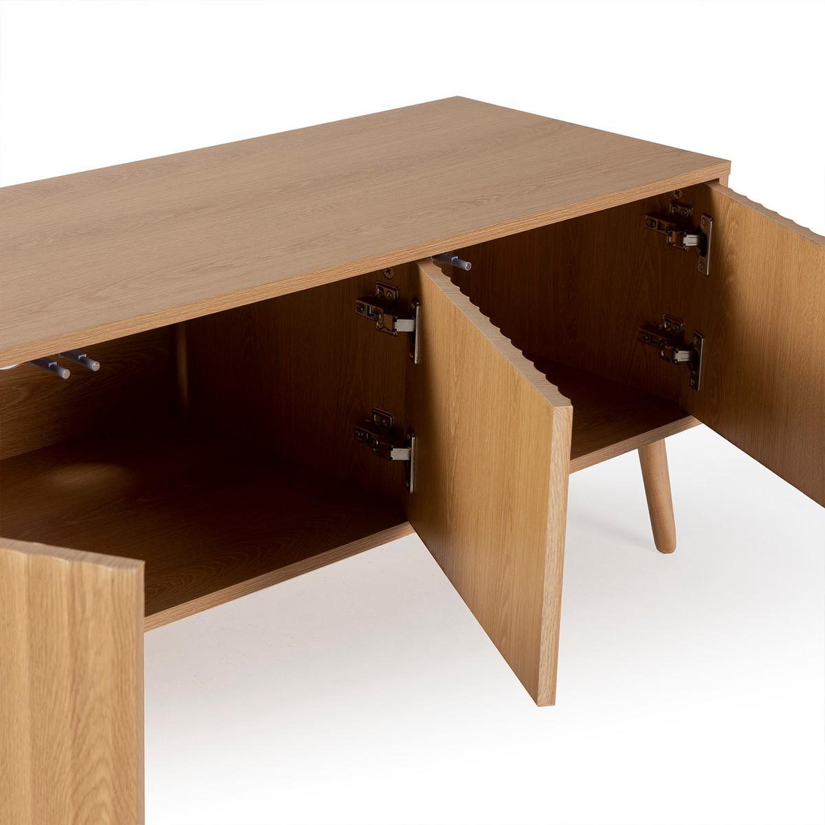 TV-ELEMENT Lluvia 4 Türen Eiche farbe - Honigeiche, Holzwerkstoff (160/45/40cm) - VS Venta-stock
