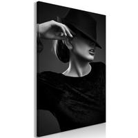 KUNSTDRUCK Schwarz-Weiß 80/120 cm - Schwarz, Textil (80/120cm) - KUNSTLOFT