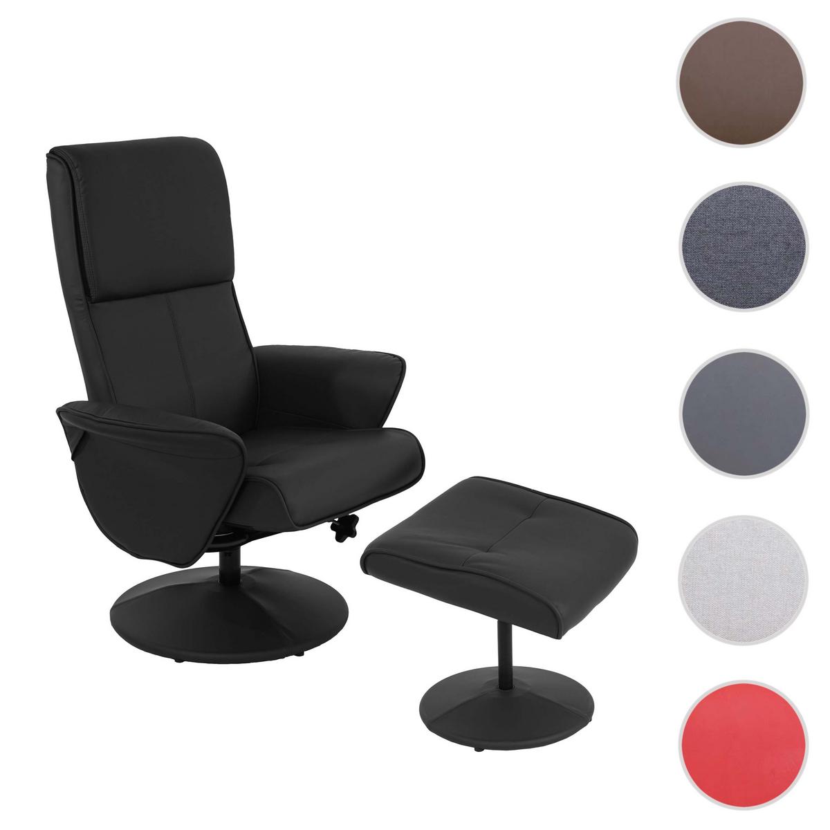 RELAXSESSEL Schwarz - Schwarz, Textil (75/114/125cm) - MCW