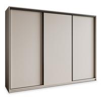 SCHWEBETÜRENSCHRANK NISSE 270/205/60 cm 3-türig Kaschmir - Kaschmir, Holzwerkstoff (270/205/60cm) - MASSENO