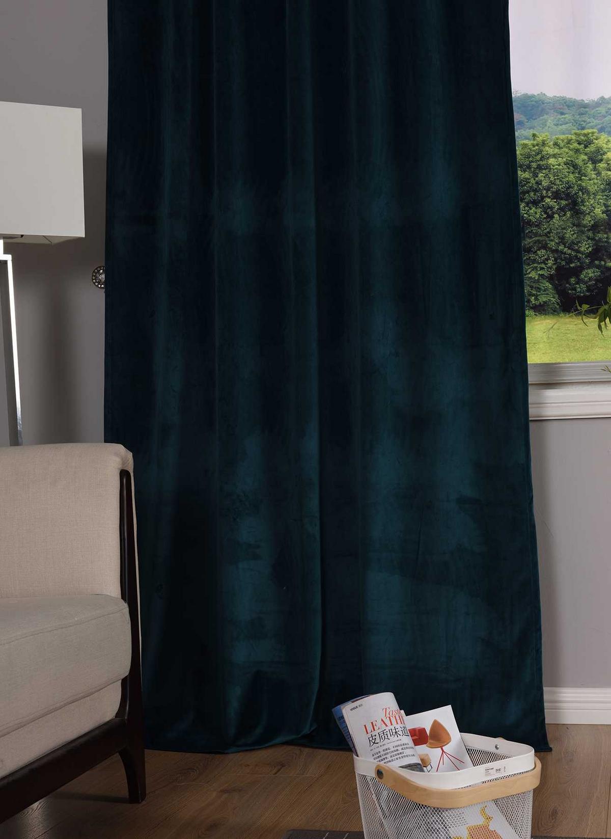 VORHANG MILANO HxB 235x135 cm Grün - Grün, Textil (135/235cm) - Gardinenbox