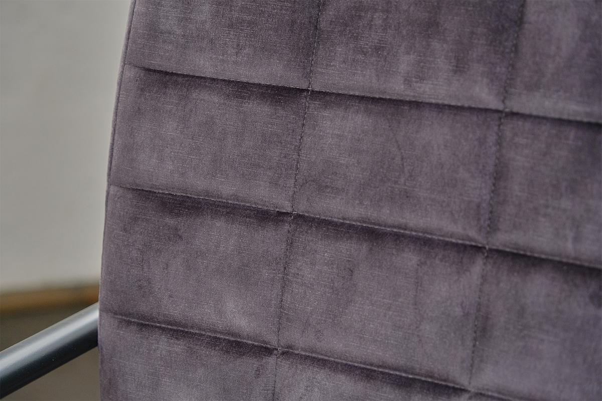 BÜROSTUHL MERLE Grau Velvet - Anthrazit/Schwarz, Textil (52/86/52cm) - KAWOLA