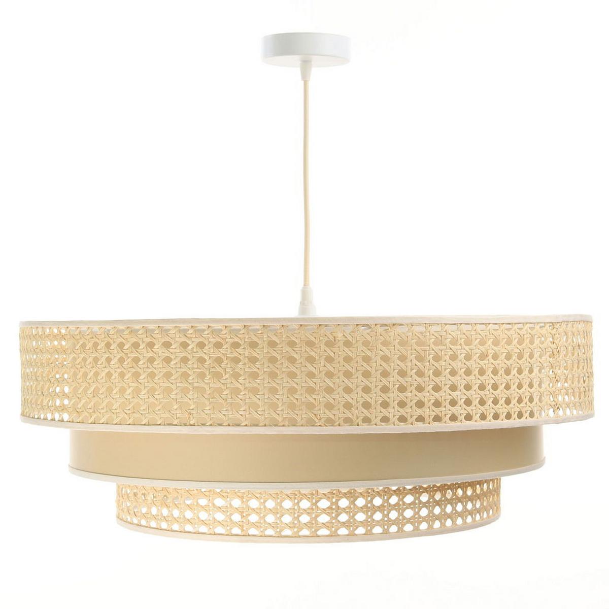 HÄNGELEUCHTE Beige 60/20 cm - Beige, Kunststoff (60/1.55/20cm) - ONZENO